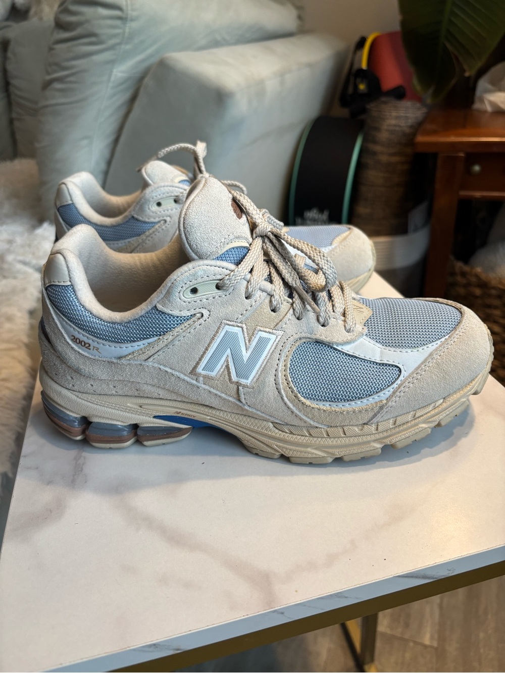 New Balance 2002R Sandstone & Light Grey Sneaker - Picture 2 of 5
